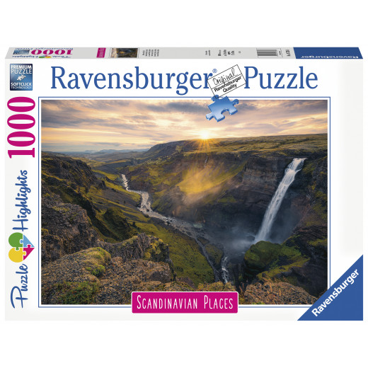 Ravensburger Puzzle Scandinavian Places Haifoss of Island,1000 Pieces