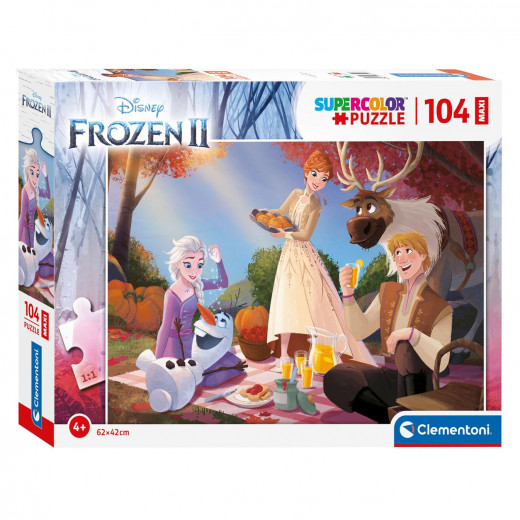 Clementoni Puzzle 104 Pieces, Maxi Frozen 2