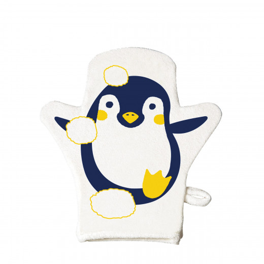 Farlin Baby Wash Mitten, Penguin Design