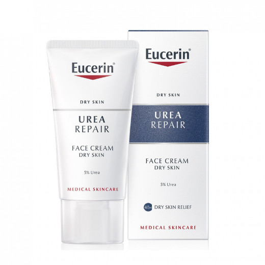 Eucerin Urea Repair Plus 5 Percent Urea Smoothing Face Cream, 50 Ml