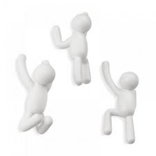 Umbra buddy hooks, white color, 3 pieces