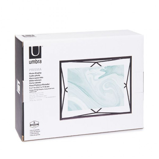 Umbra square photo frame, black 5*7 cm