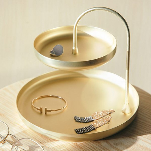 Umbra accessory organizer, gold color