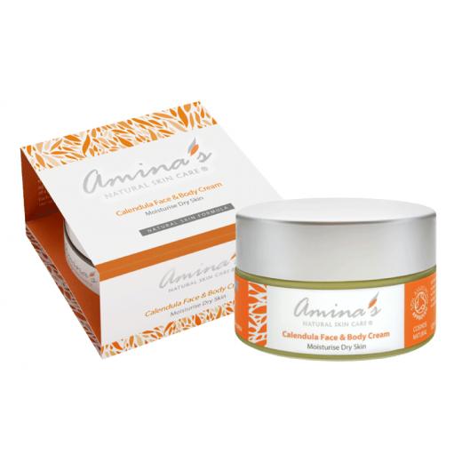 Amina's Organic Calendula Face & Body Cream, 120 Ml