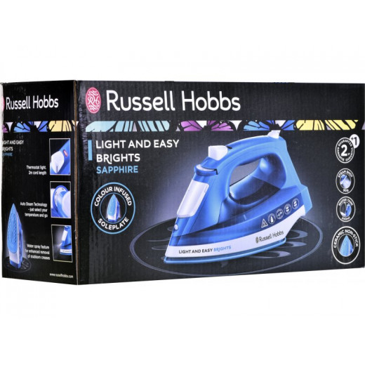 Russell Hobbs Iron Light and Easy Brights, Blue Color, 2400 Watt