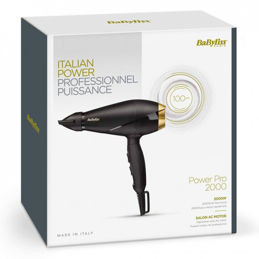 Babyliss Power Hair Dryer, 2000 Watt