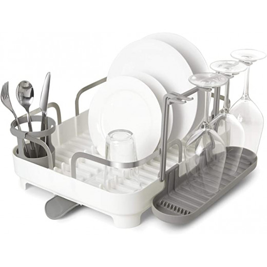 Umbra plastic dish rack holster, white color