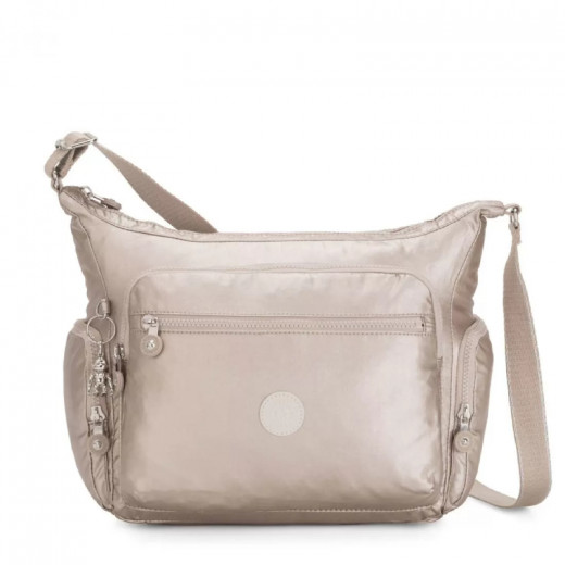 Kipling Gabbie Shoulder Bag, Metallic Glow, Medium