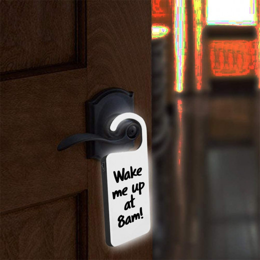 Light Up Door Hanger, With Write Board