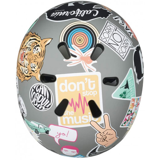 Micro ABS Children's Helmet, Stickers Design, Size Large