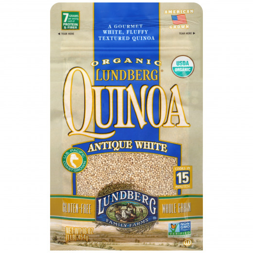 Lundberg  Antique White Quinoa, 454 Gram