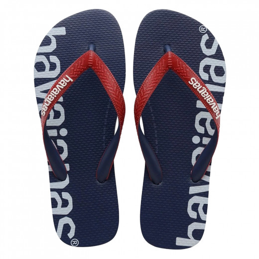 Havaianas Top Logo Mania Hightech Flip Flop, Navy Blue Color, Size 39/40