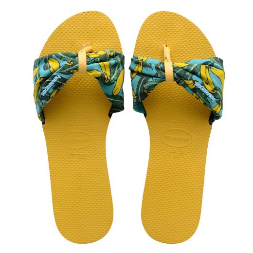 Havaianas You Saint Tropez Flip Flop, Burned Yellow Color, Size 35/36