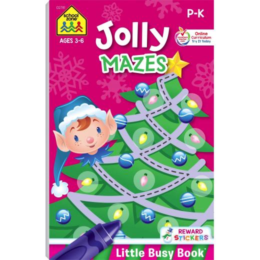 School Zone Jolly Mazes Tablet Workbook