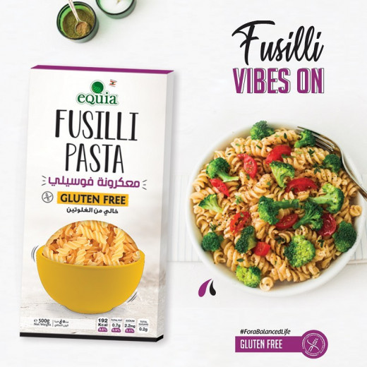 eQuia Pasta Fusilli, Gluten Free, 250 Gram