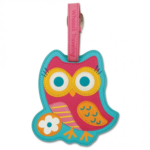 Stephen Joseph Luggage Tag, Owl Design