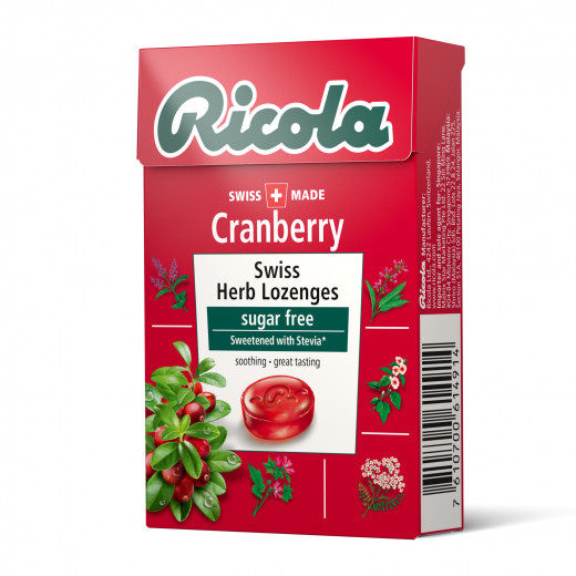 Ricola Cranberry Sugarfree Herb Drops, 45 Gram