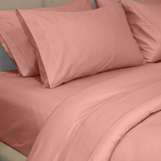 Fieldcrest plain duvet cover, cotton, old rose color, queen size