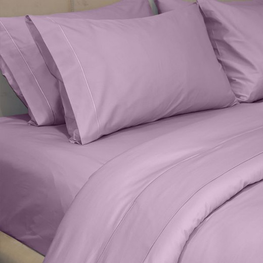 Fieldcrest plain duvet cover, cotton, plum color, twin size