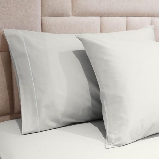 Fieldcrest plain fitted sheet set, white color, twin size