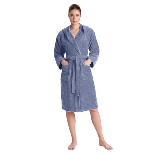 Cannon Plain Bathrobe, Cotton, Sapphire Color