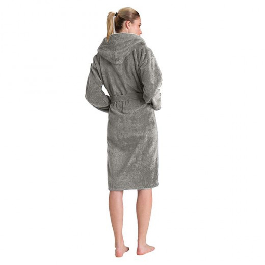 Cannon plain bathrobe, cotton, grey color