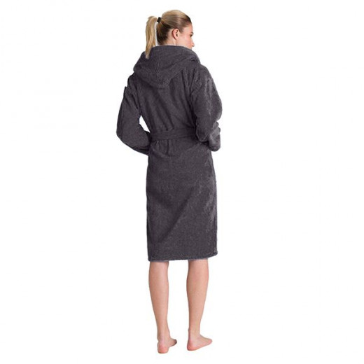 Cannon plain bathrobe, cotton, black color