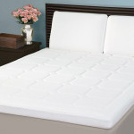 Nova Home Memory Foam Mattress Topper Diamond Stitch, White Color, 180*200 Cm