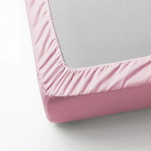 Nova Home MicroBasic Fitted Sheet Set, Twin Size, Pink Color