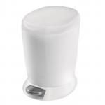 Simplehuman plastic trash bin, white color, 6 liter