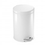 Simplehuman stainless steel trash bin, white color, 4.5 liter