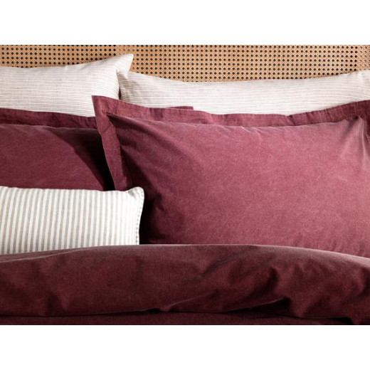 Madame Coco Bonniere Denim Duvet Cover Set, Red Color, Single Size