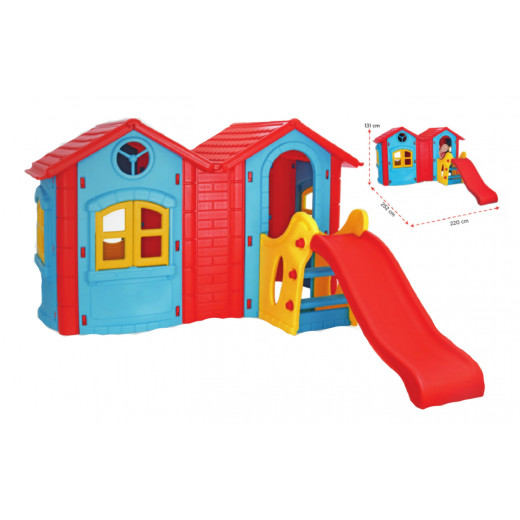 بيت اللعب مع زحليقة للأطفال, 252 × 220 × 131 سم من بيلسان