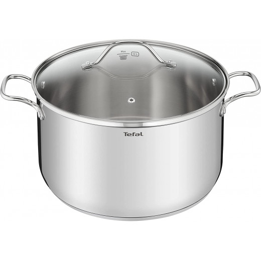 Tefal Stainless Steel Intuition Cookware, 32 Cm + Lid