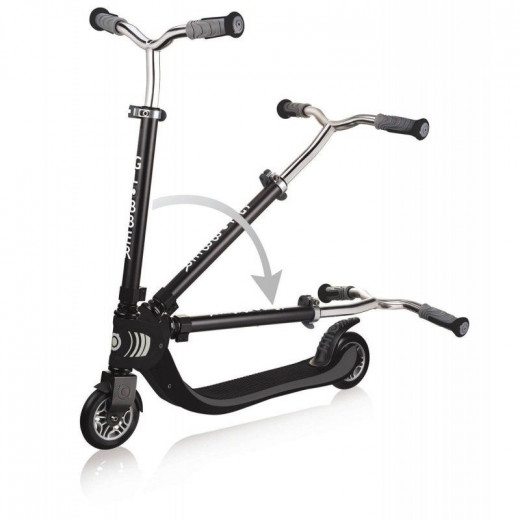 Globber Flow 125 Foldable Scooter, Black and Gray Color