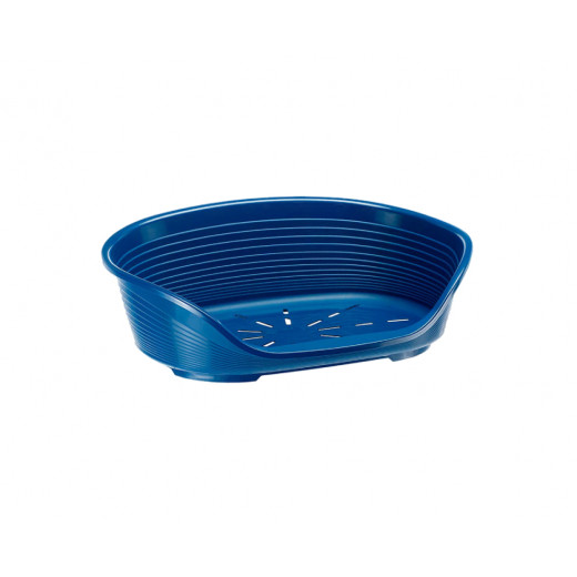 Ferplast Siesta Deluxe Dog Plastic Bed, 111 x 80.5 x 33.5 Cm, Blue Color