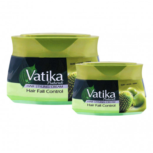 Vatika Naturals Hair Fall Control Styling Hair Cream, 140 Ml + 70 Ml for Free