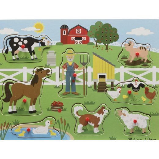 Melissa and Doug Old MacDonald's Farm Sound Puzzle