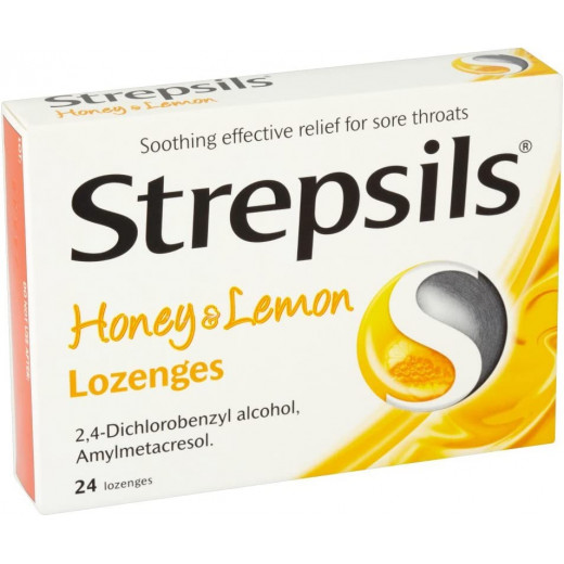 Strepsils Honey & Lemon Lozenges, 24 Pieces