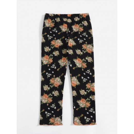 Toddler Girls Pants, Floral Design