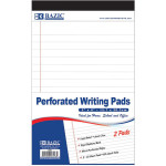 Bazic White Jr. Perforated Writing Pad