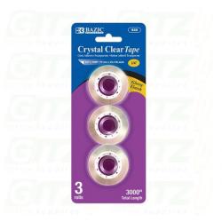 Bazic Tape Refill Crystal Clear