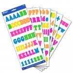 Bazic Alphabet & Numbers Stickers,Multicolor , 346pack