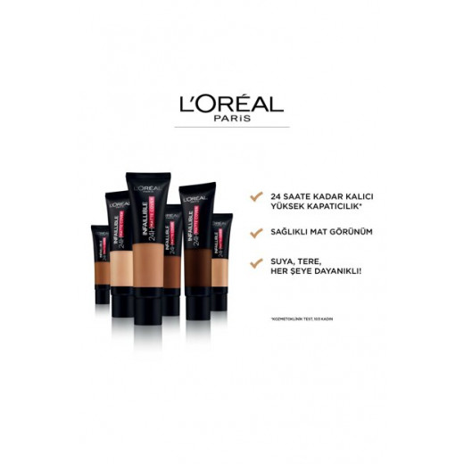 L'Oreal Paris Foundation, Matte Cover 145 Rose Beige