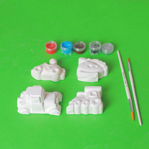 Little Hands gypsum  Coloring Kit, Transportation