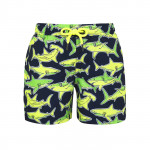 Slipstop Boys Short, Neon Sharks Junior Design, 10-11 Years