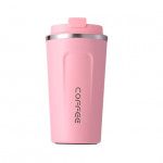 Stainless Steel Coffee Mug, Pink Color