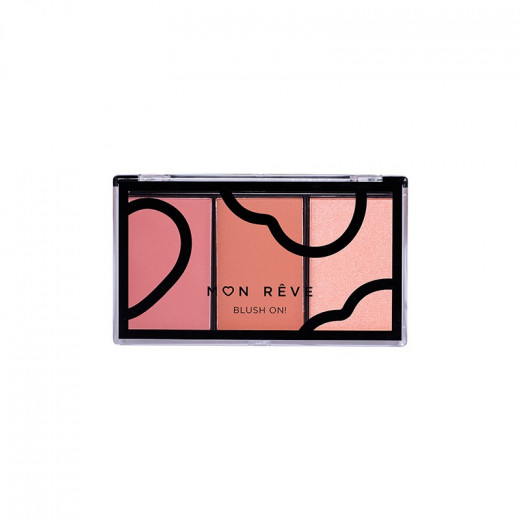 Mon Reve Blusher Triple, Earthy Color, Number 02