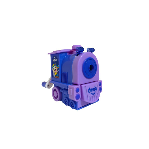 Dingb Pencils Sharpener, Train Design, Purple Color