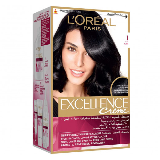 L'Oreal Paris Excellence Creme Haircolor, Number 1.0